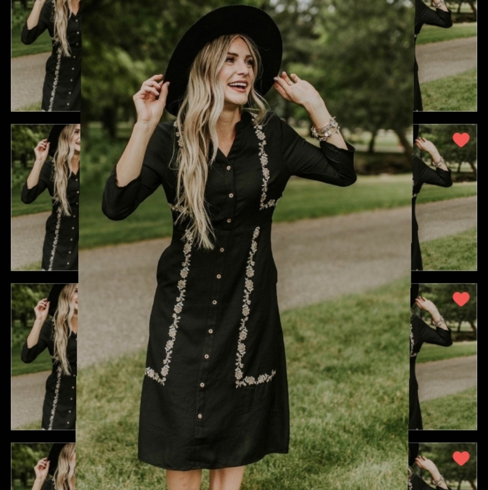 Roolee Solona Embroidered Dress